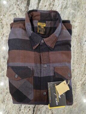 ​NWT Scorpion EXO Covert Moto Flannel Riding Shirt Jacket 5XL Kevlar Lining